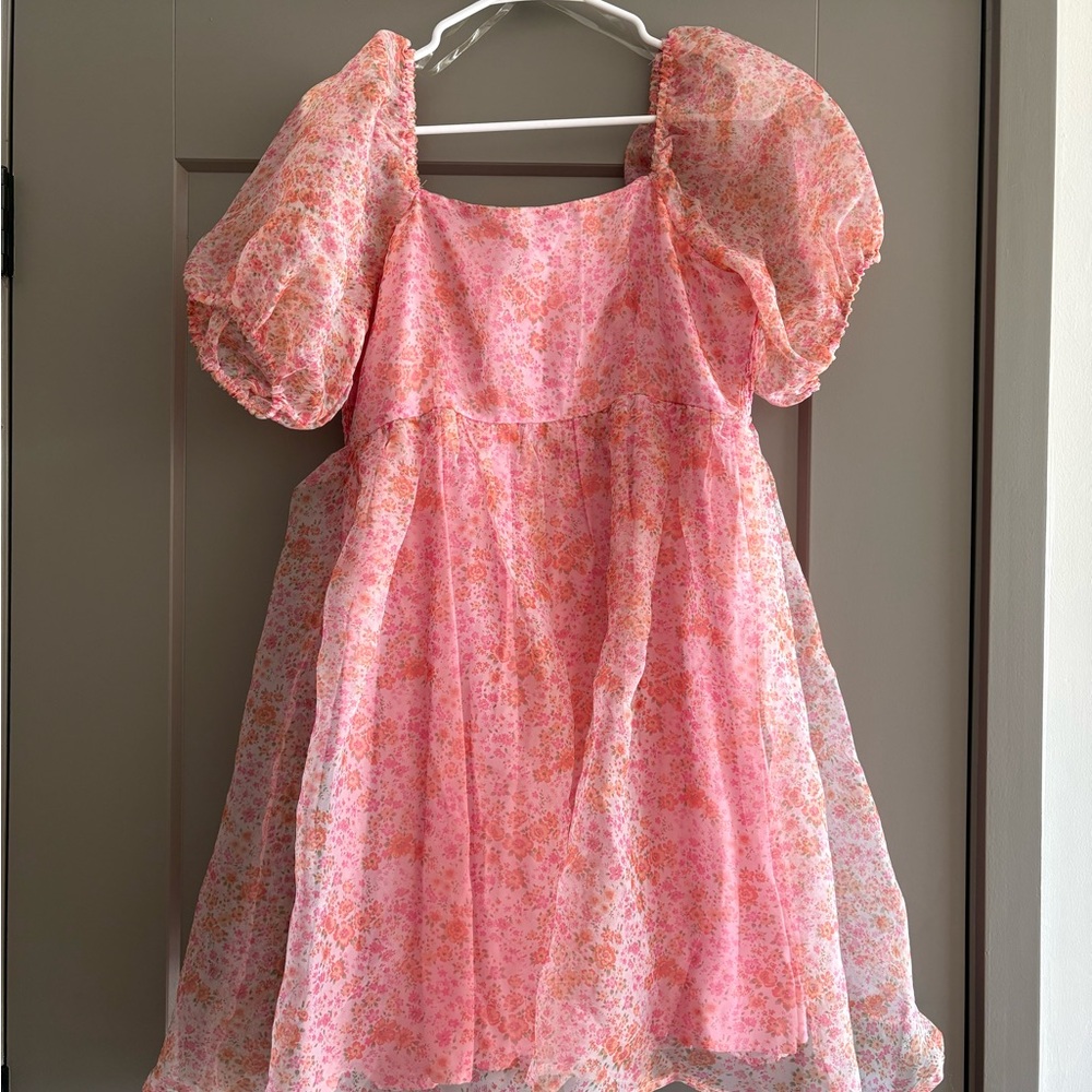 Boutique Pink Floral Women’s Summer Dress